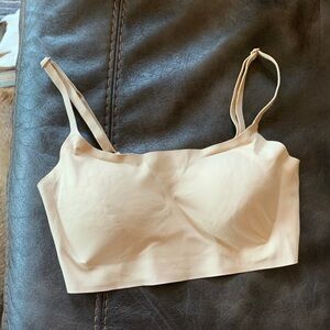 Beige Seamless Smooth Back Bralette